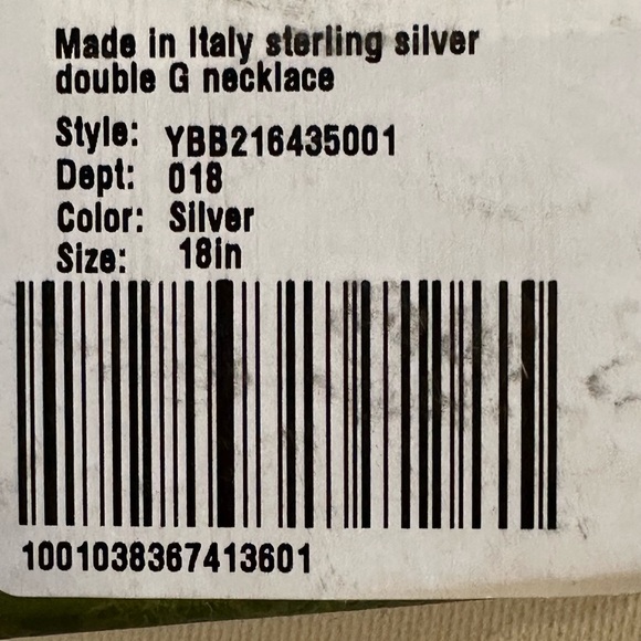 Gucci Silver Double G toggle polished bead Necklace/choker new with box. - Picture 8 of 8